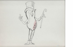 Mr. Peanut with cane