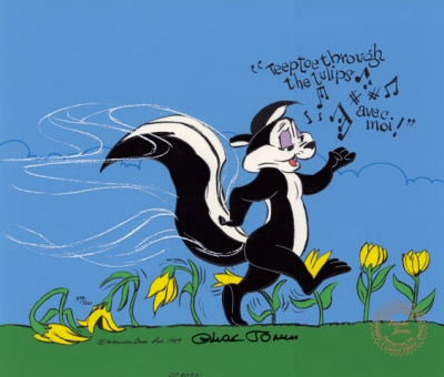 Pepe in Tulips