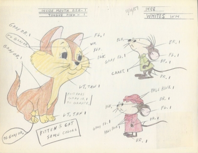 Vintage Color Model Sheet 06