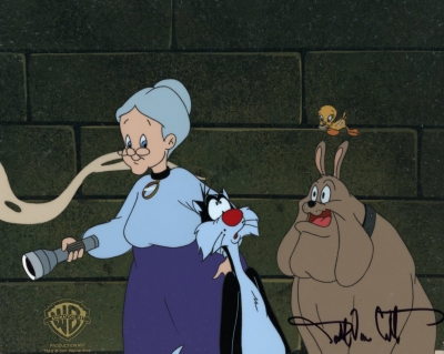 Tweety, Sylvester, Granny and Spike signed