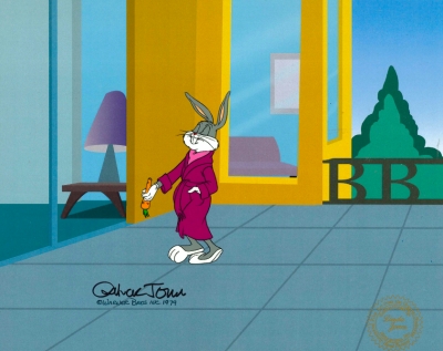 Bugs Bunny in robe walk