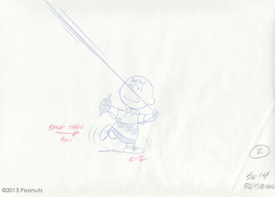 Charlie Brown with kite